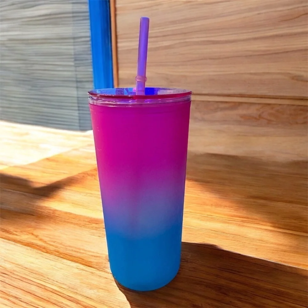 Gradient Pink and Blue Tumbler